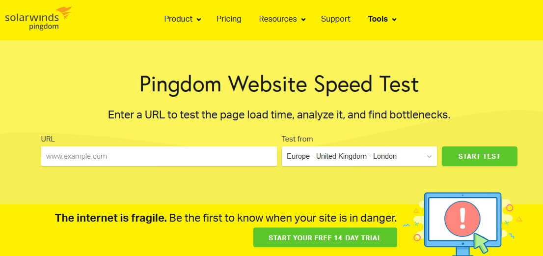 pingdom-8 powerful website testing tools