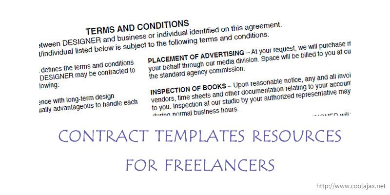contract templates resources for freelancers