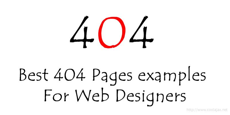Best 404 Pages examples for web designers