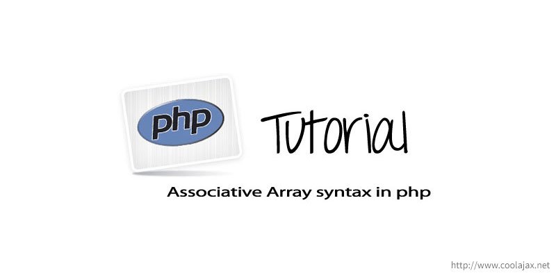Associative Array syntax in php
