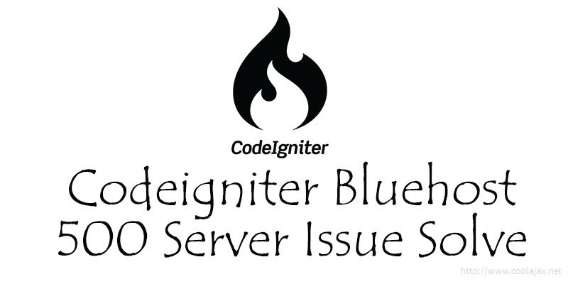 Codeigniter show 500 server error on htaccess issue in bluehost