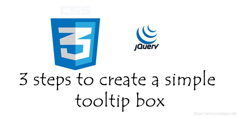 3 steps to create a simple tooltip box