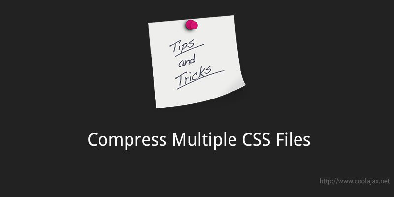 Compress multiple CSS files